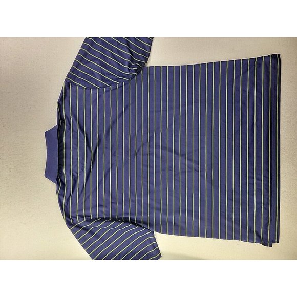 Men's XXL Navy Green Stripe Performance Seminole Golf Club Polo "Barracuda Cup" - Picture 12 of 12